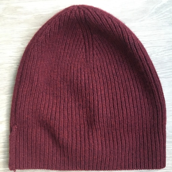 Nwot Red J Crew Mens Cashmere Beanie 
